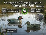 Комплект чучел уток NRA FUD Green Wing Teal (Чирок)