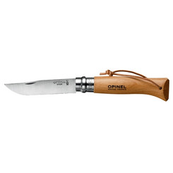 Нож Opinel №8VRI с кожаным шнурком в интернет-магазине охотничьих товаров - купить в Москве с доставкой по России
