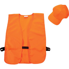 Набор кепка и жилет охотничий Allen оранжевый в интернет-магазине охотничьих товаров - купить в Москве с доставкой по России