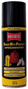 Средство водоотталкивающее Ballistol Biker-Wet-Protect спрей 200мл в интернет-магазине охотничьих товаров - купить в Москве с доставкой по России